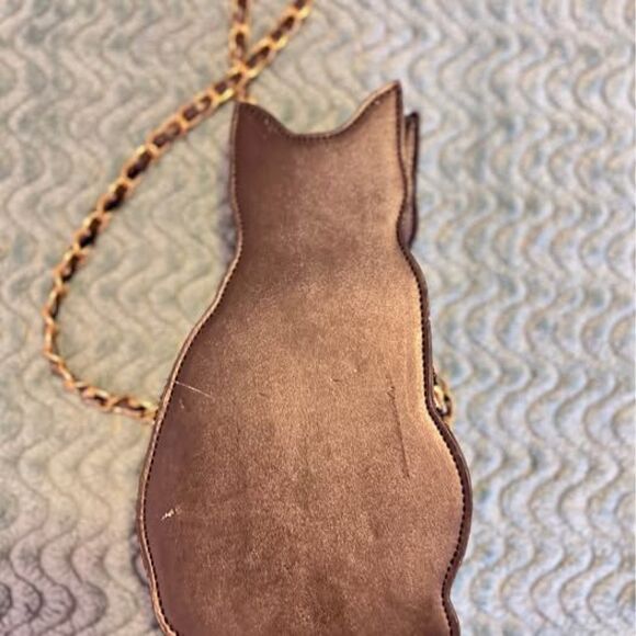 Black Cat Purse with Chain Used Good - Picture 5 of 10